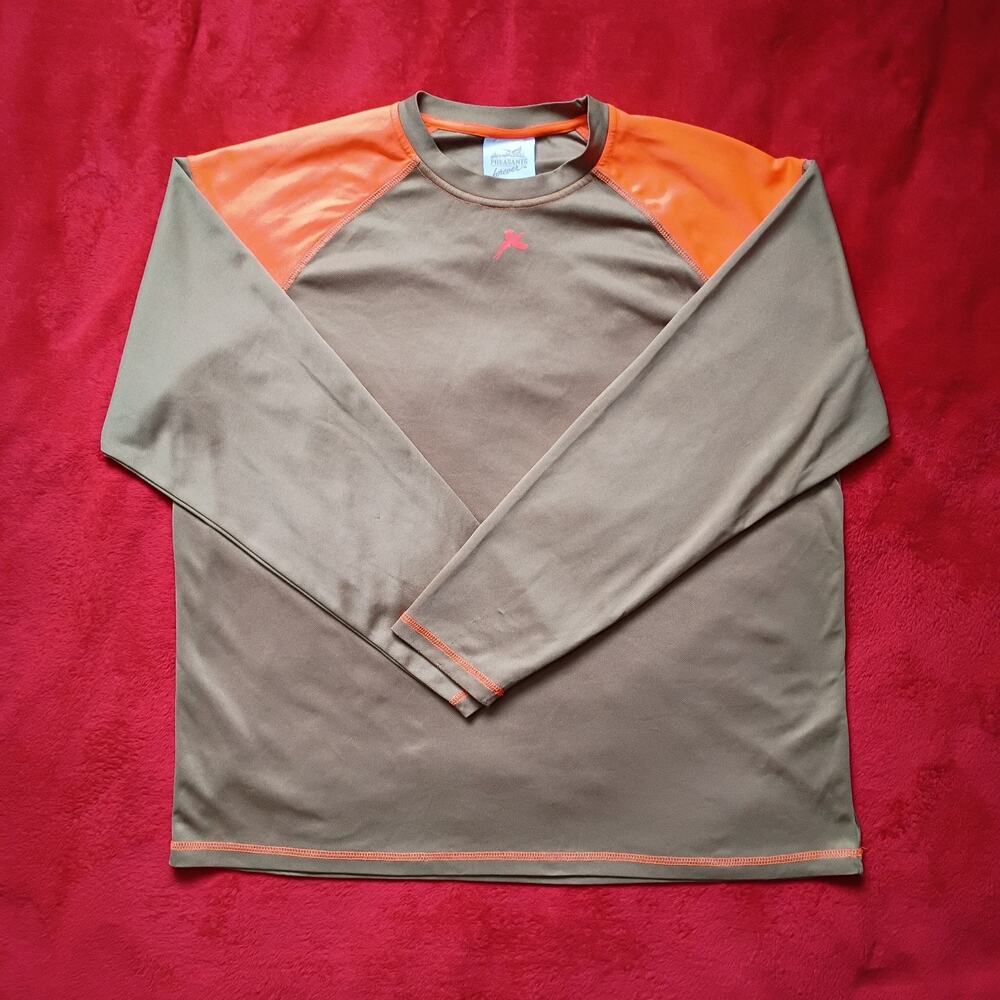 Pheasants Forever Performance Pullover Longsleeve Shirt Outdoor Hunting Men XXL